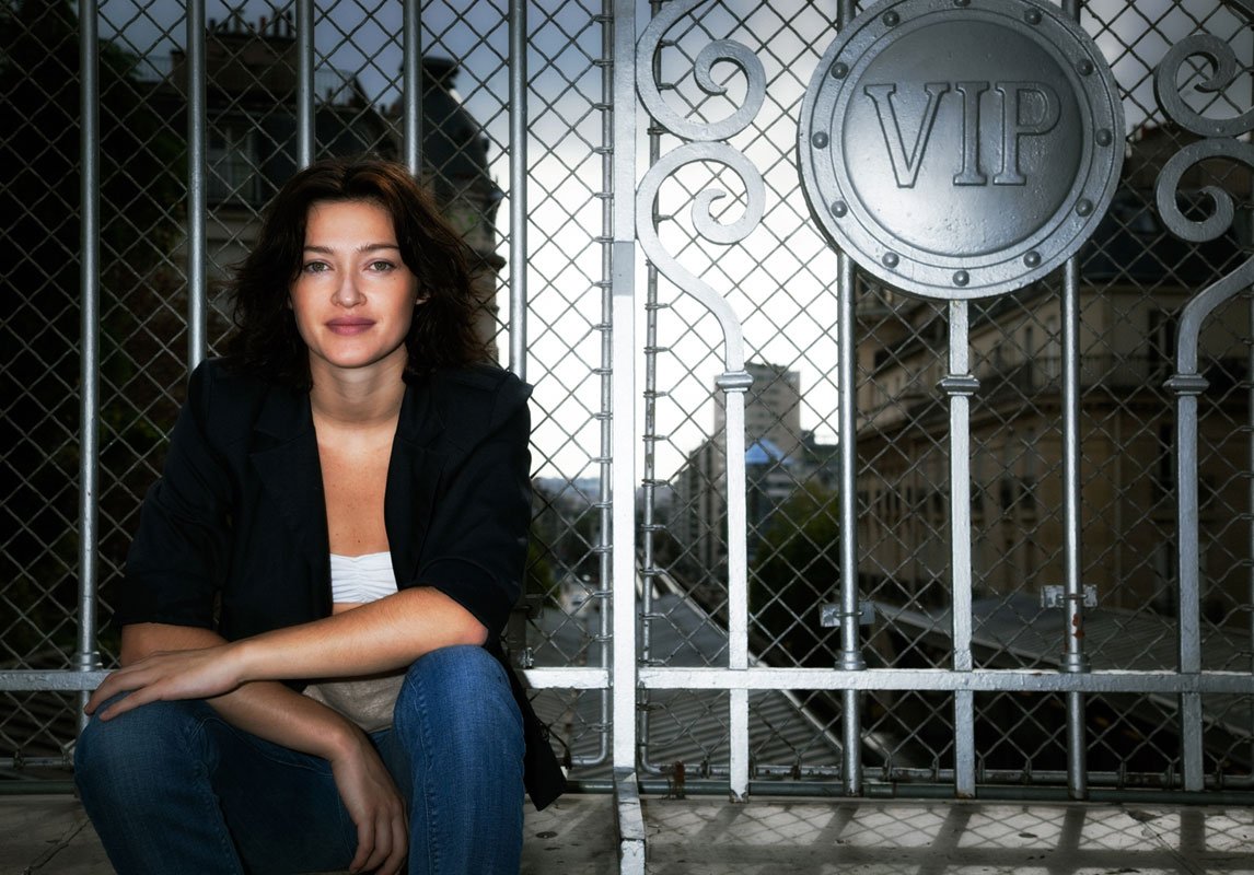 Portrait at a rooftop gate